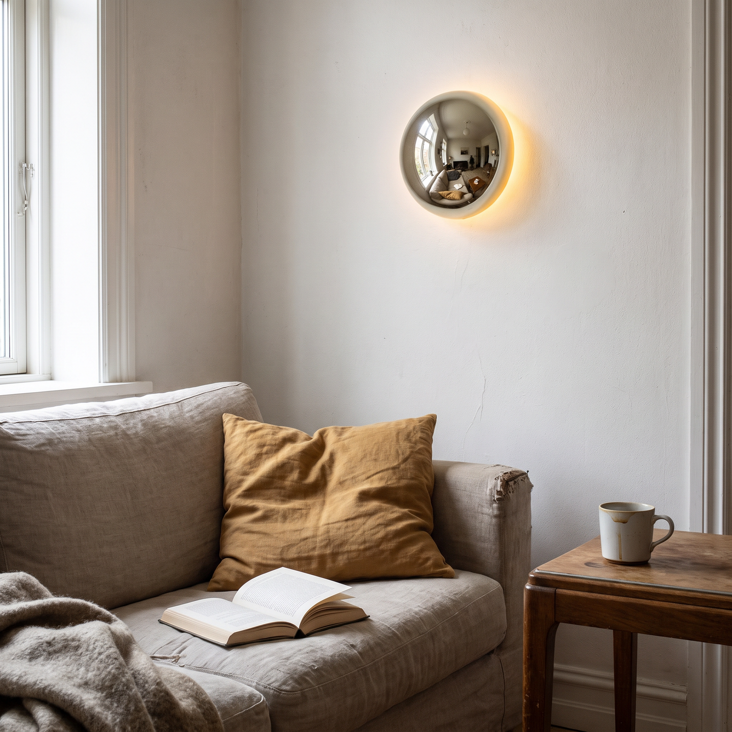 Bauhaus Eclipse Wall Lamp Gold Finish