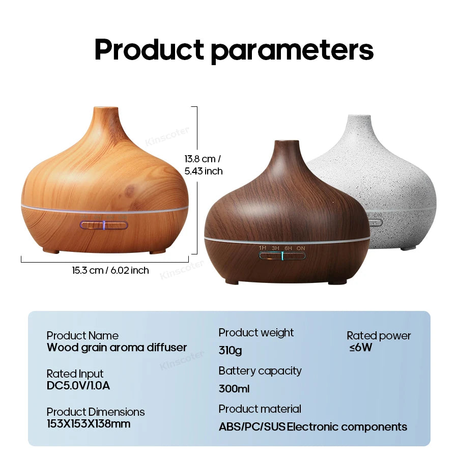Marble finish diffuser on a shelf