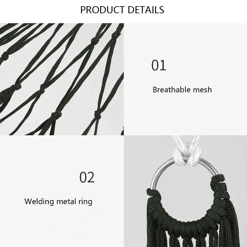 Close view of the thickened nylon mesh