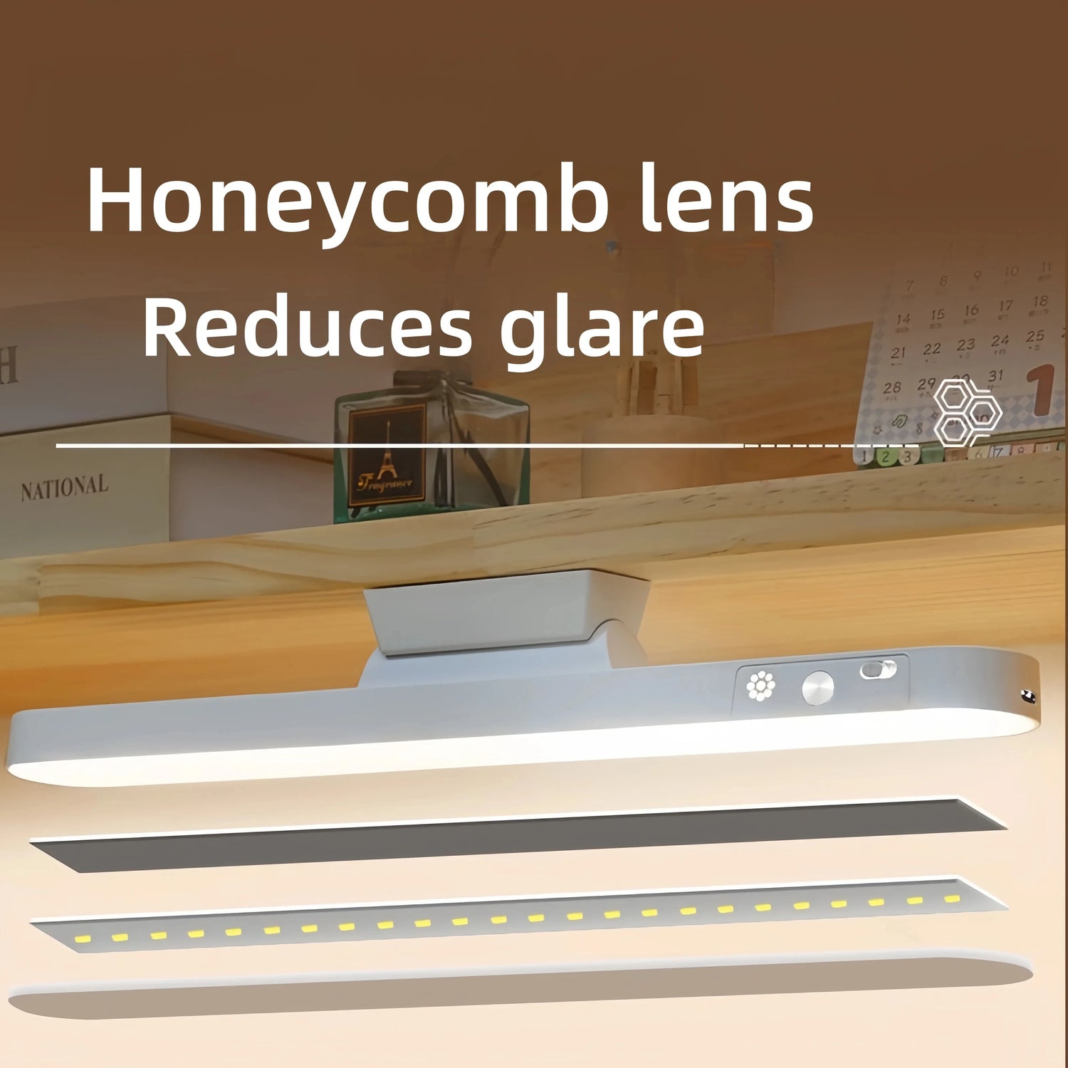 Bar light lifting off its magnetic mounting strip