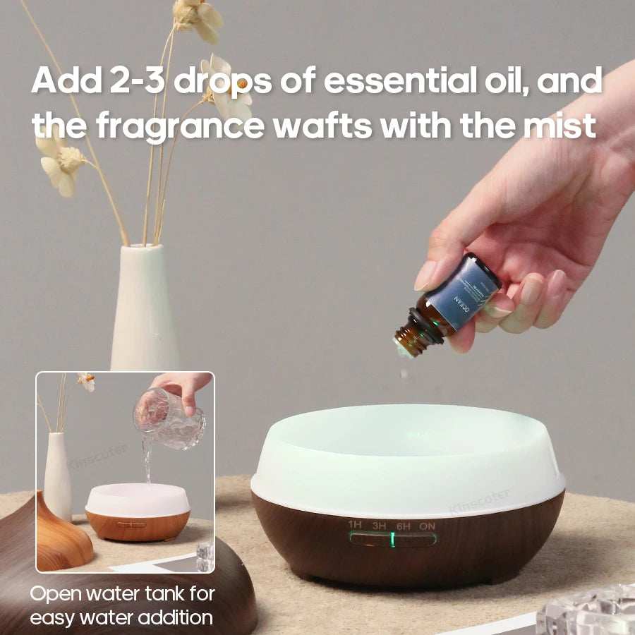 Diffuser on a bedside table