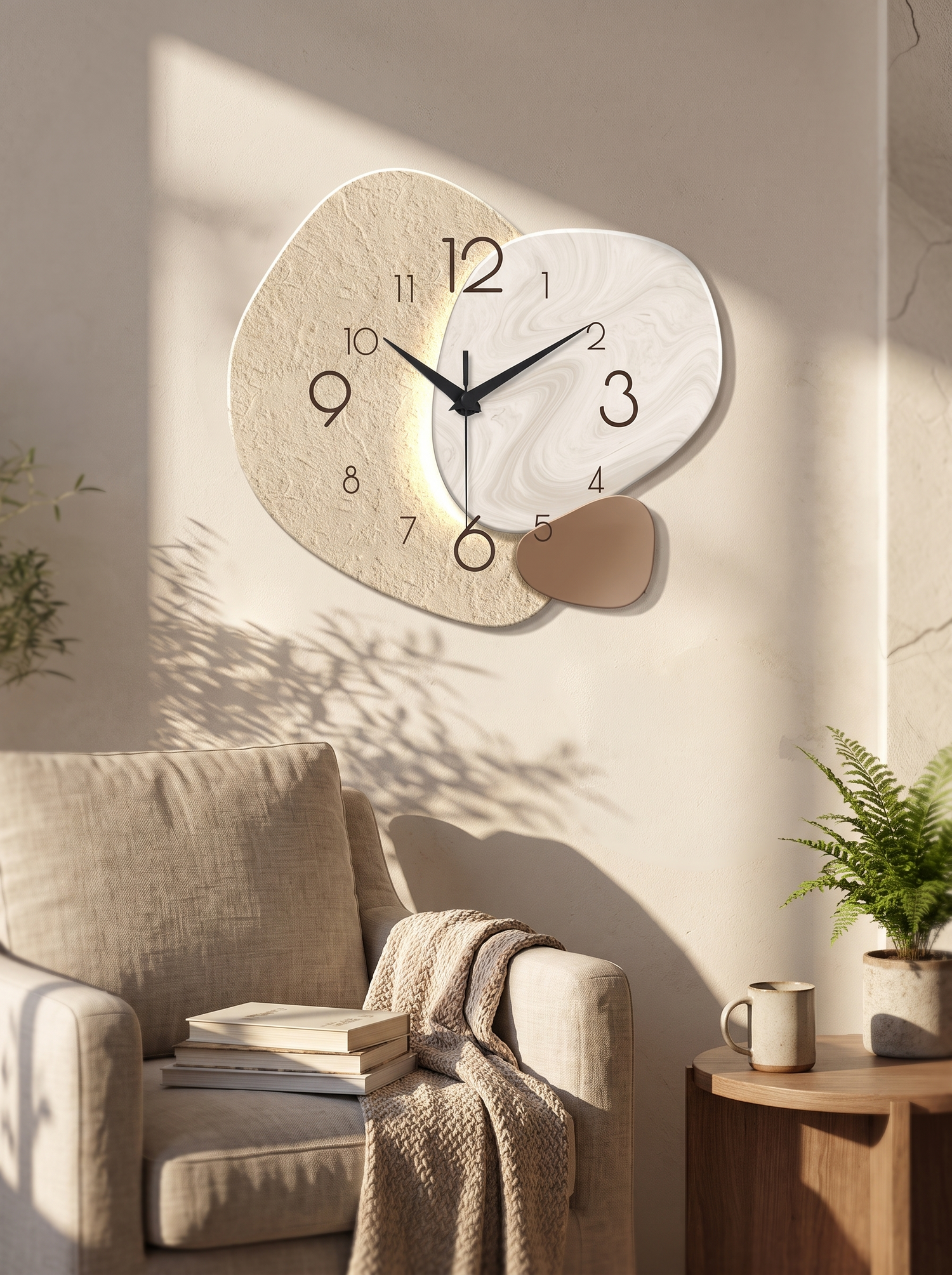 Q1S2 TempoStone wall clock silent in a quiet bedroom