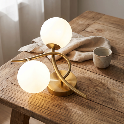 Lunara Wall Light Nordic Dual Globe LED