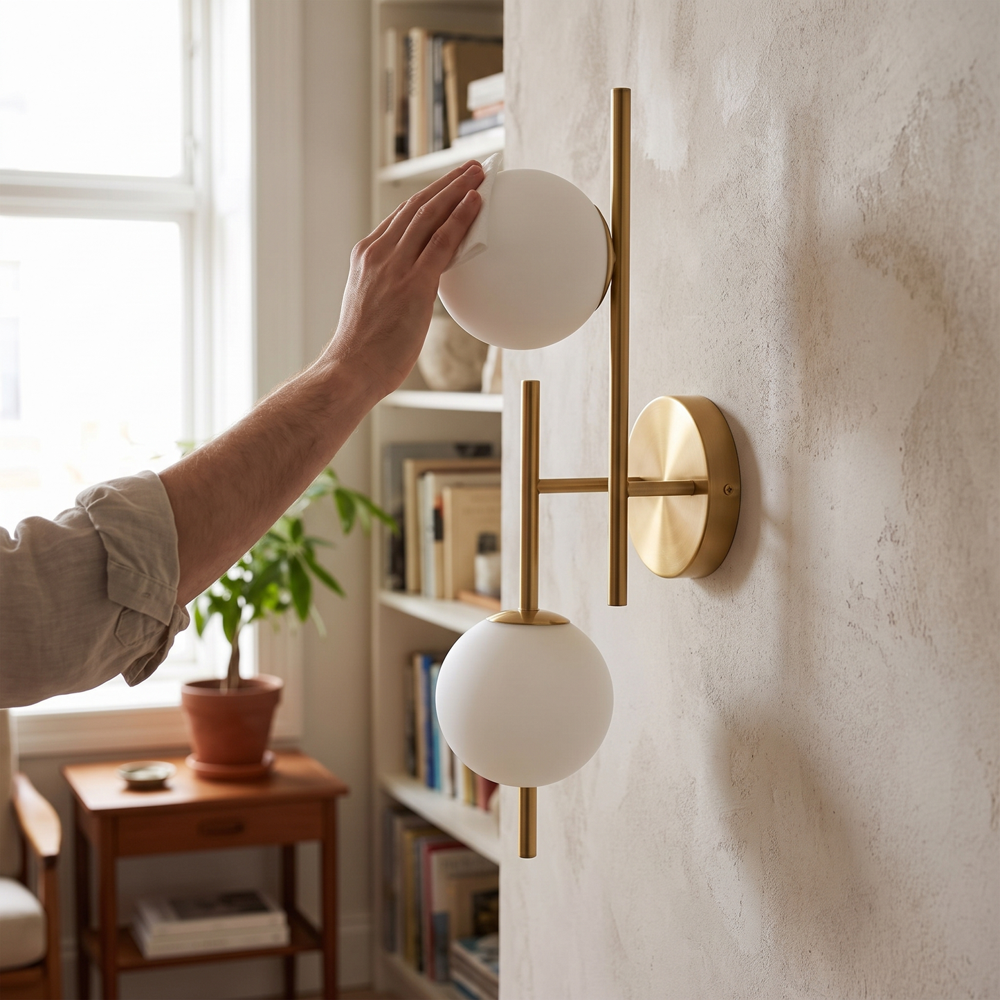 Astra Wall Light Dual Globe Modern Gold