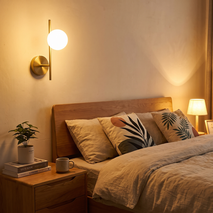 Astra Wall Light Dual Globe Modern Gold