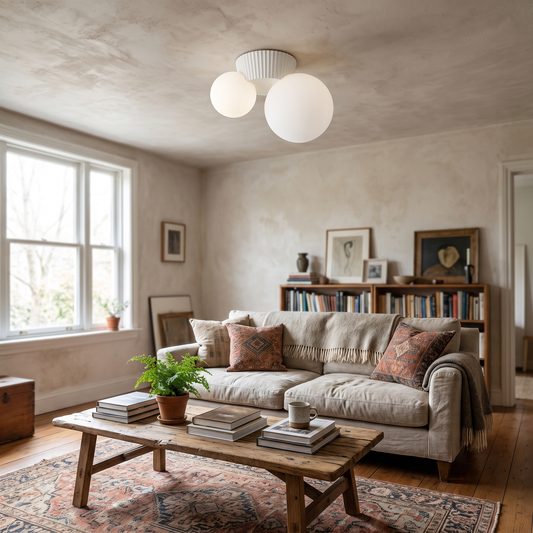 Lumea Ceiling Light French Modern Double Globe