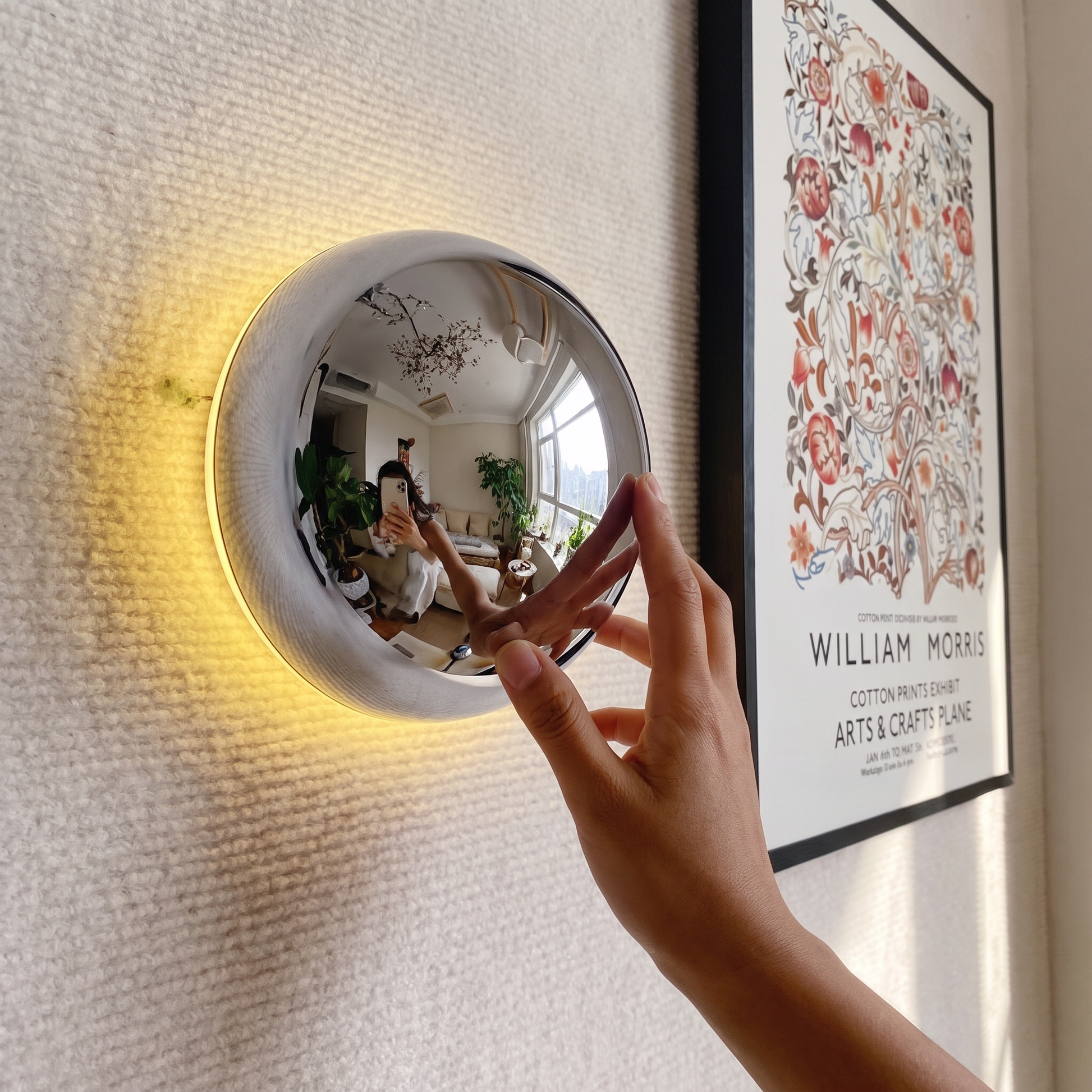 Bauhaus Eclipse Wall Lamp Gold Finish