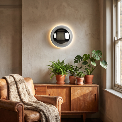 Bauhaus Eclipse Wall Lamp Gold Finish
