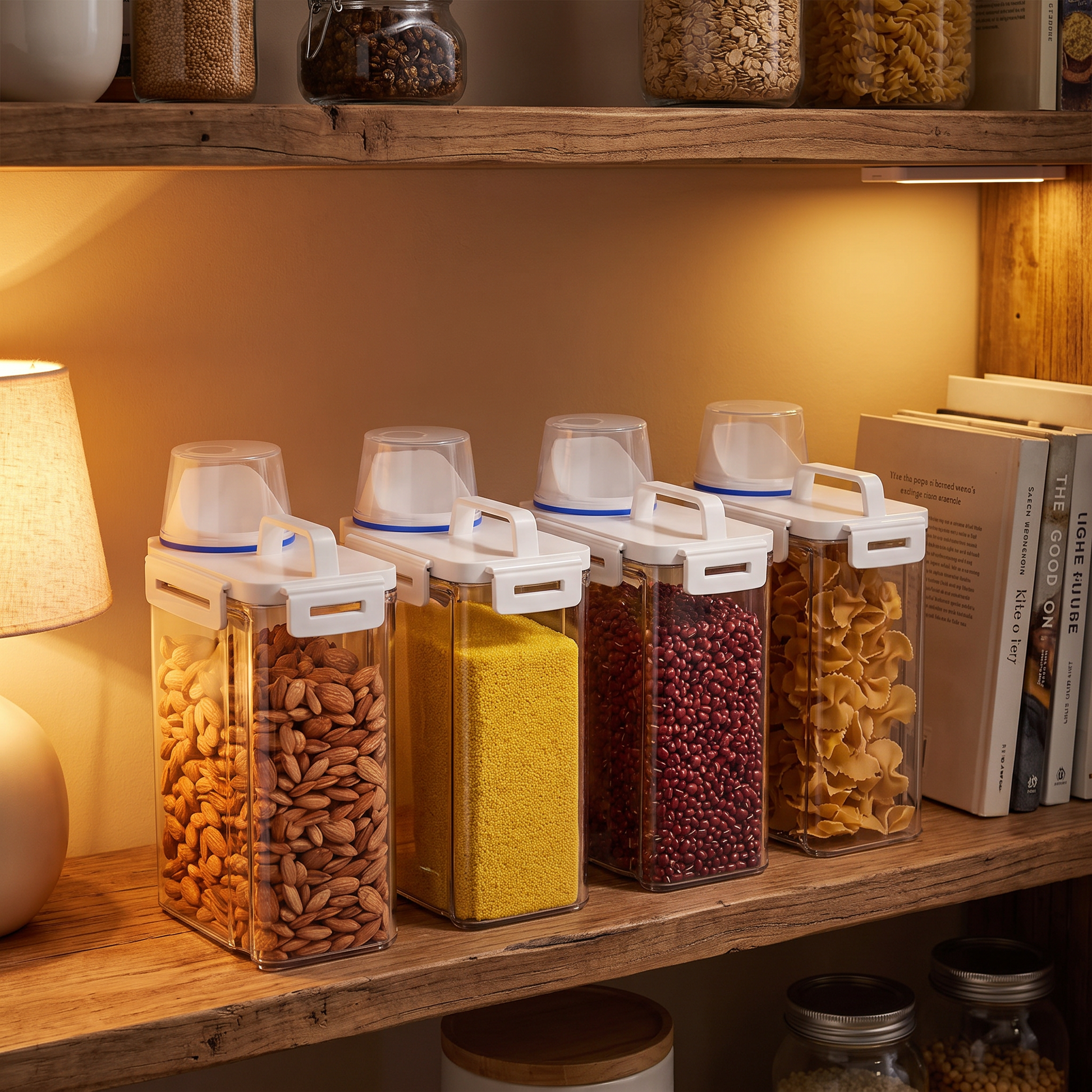 2.5L Airtight Grain Container with Measuring Cup