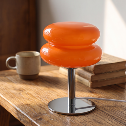 Macaron Glass Table Lamp Trichromatic Dimmable