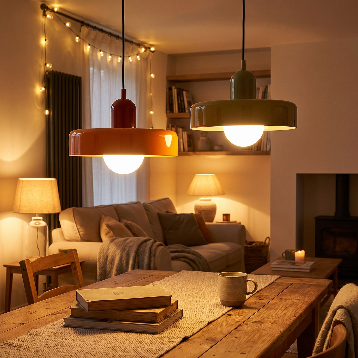 Bauhaus Glass Pendant Light Nordic Retro Dining Chandelier