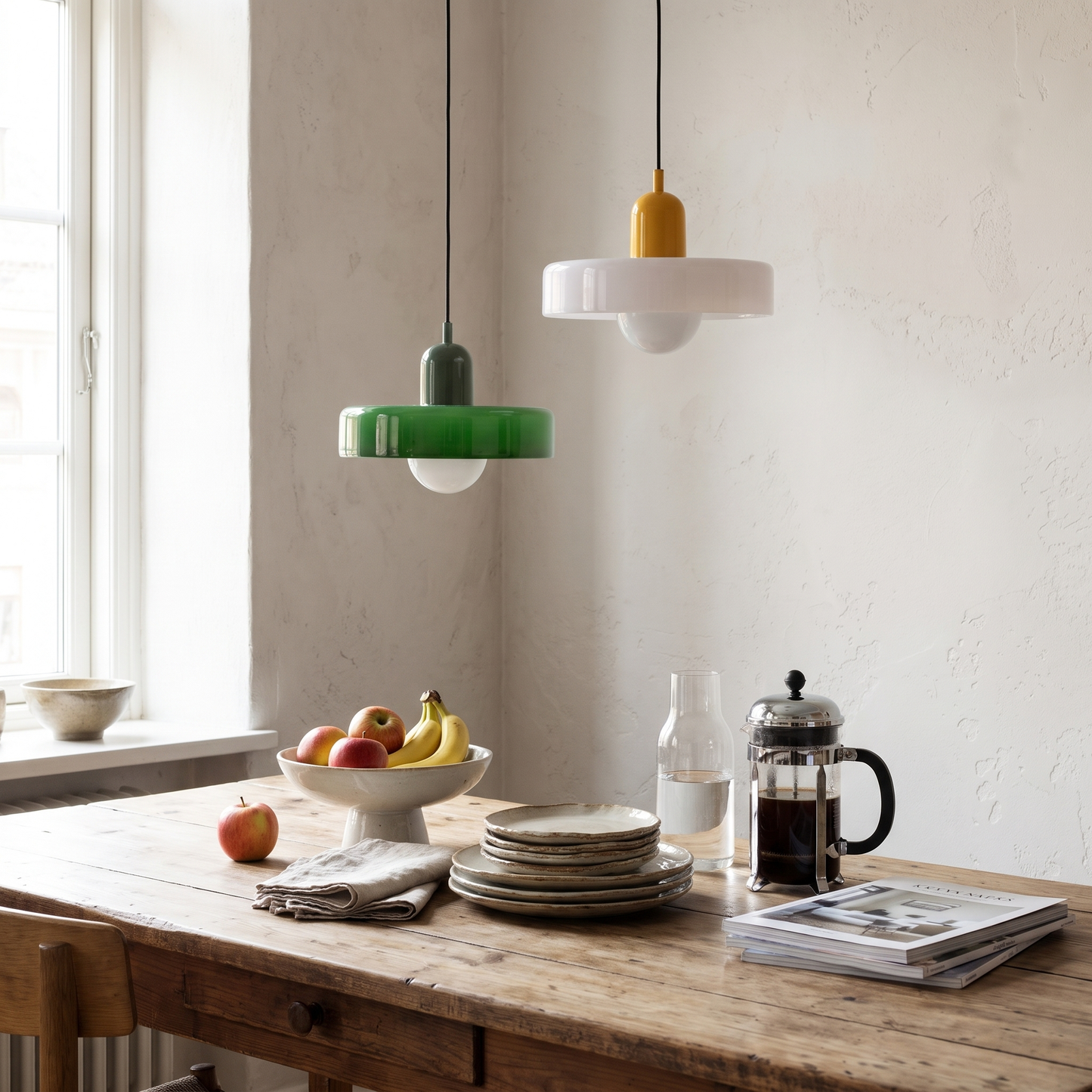 Bauhaus Glass Pendant Light Nordic Retro Dining Chandelier