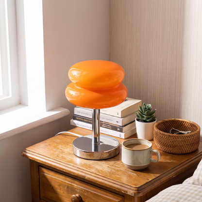 Macaron Glass Table Lamp Trichromatic Dimmable