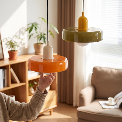Bauhaus Glass Pendant Light Nordic Retro Dining Chandelier