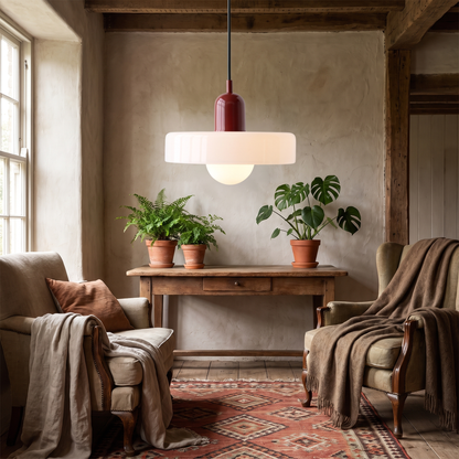 Bauhaus Glass Pendant Light Nordic Retro Dining Chandelier