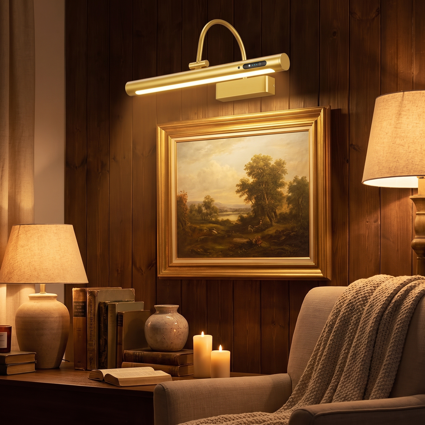 Cordless Picture Light Rechargeable LED Art Lamp