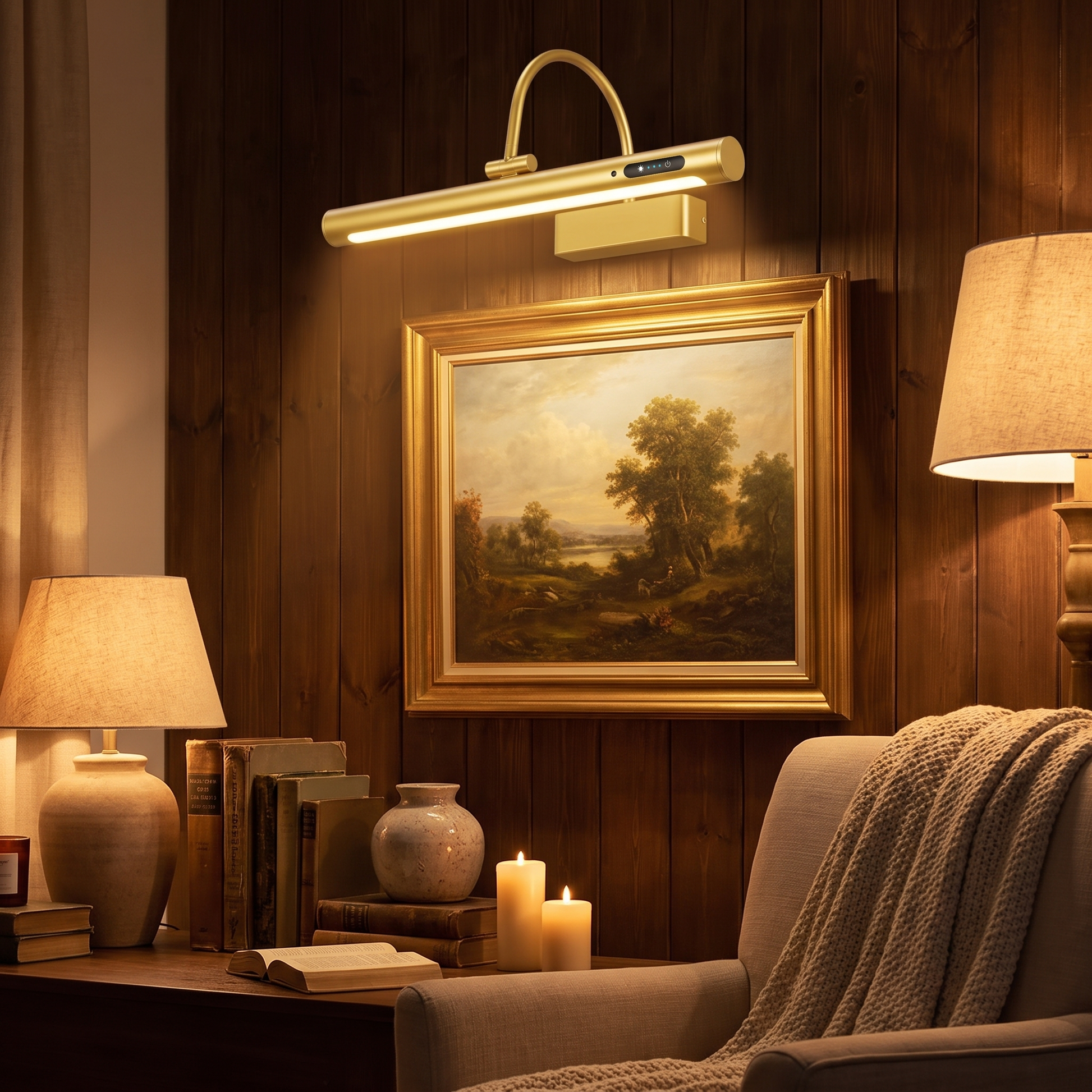 Cordless Picture Light Rechargeable LED Art Lamp