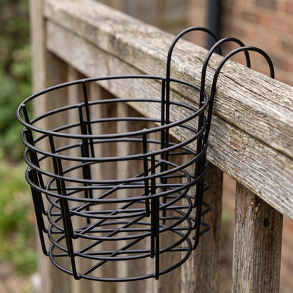 Balcony Rail Planters Black Metal Hanging Pot Holders