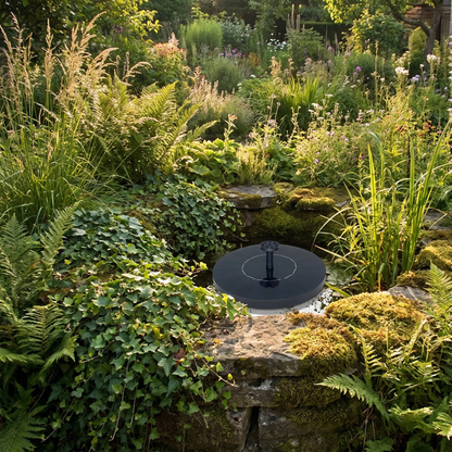 Solar Water Fountain Floating Pump for Birdbaths and Ponds