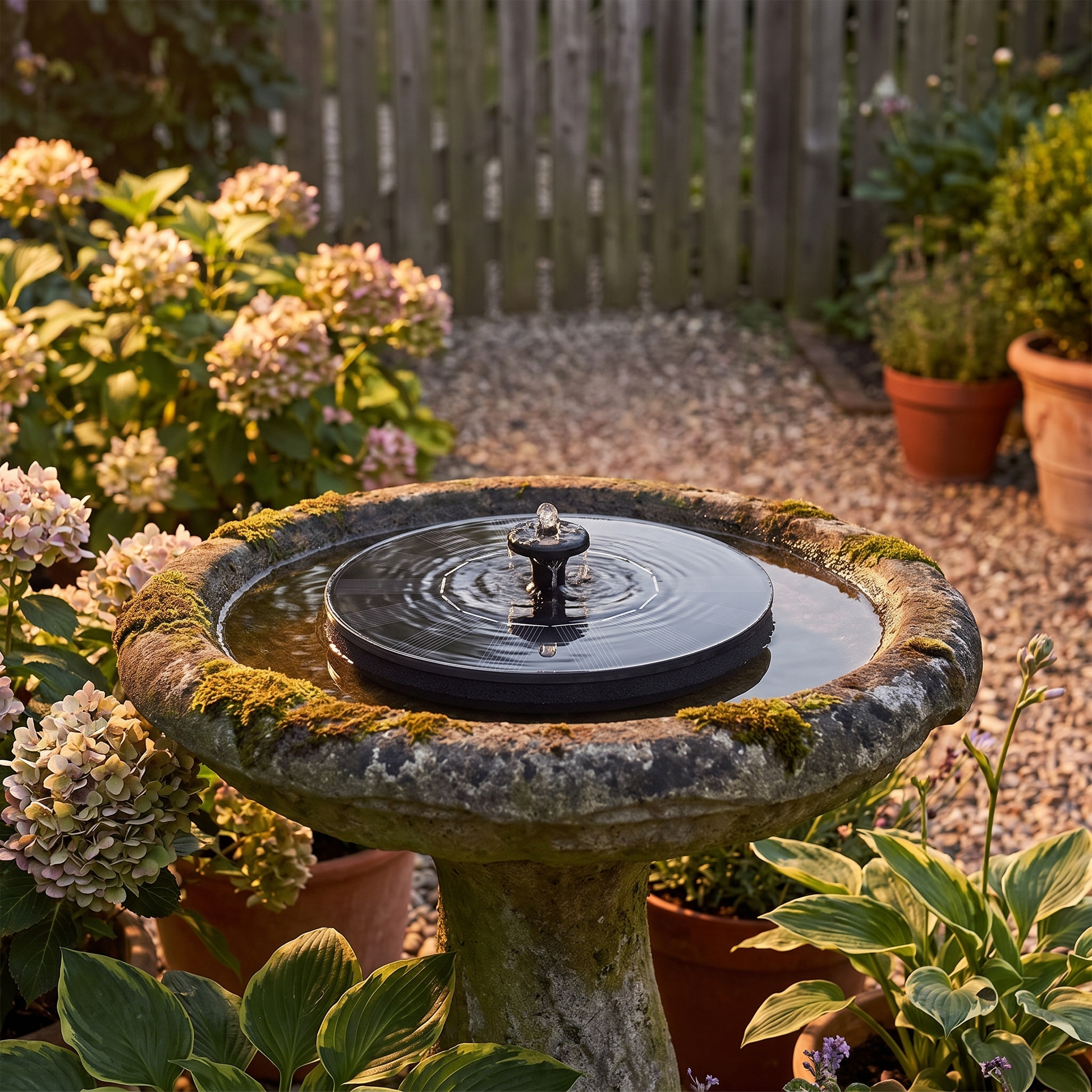 Solar Water Fountain Floating Pump for Birdbaths and Ponds