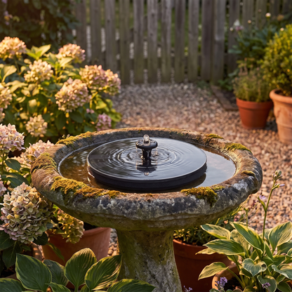Solar Water Fountain Floating Pump for Birdbaths and Ponds