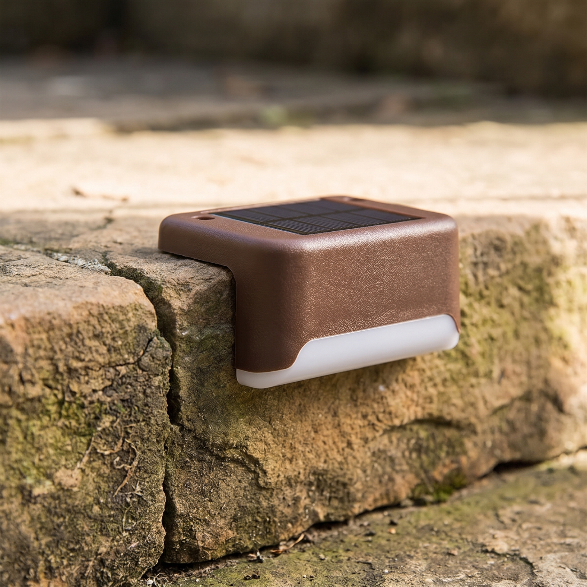 Solar Step Lights Warm White Deck Stair and Path Lights