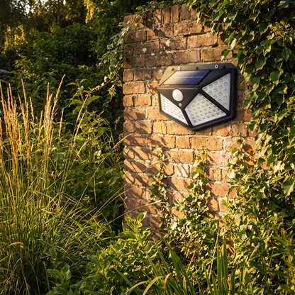 Solar Security Wall Light 100 LED Motion Sensor Outdoor Light