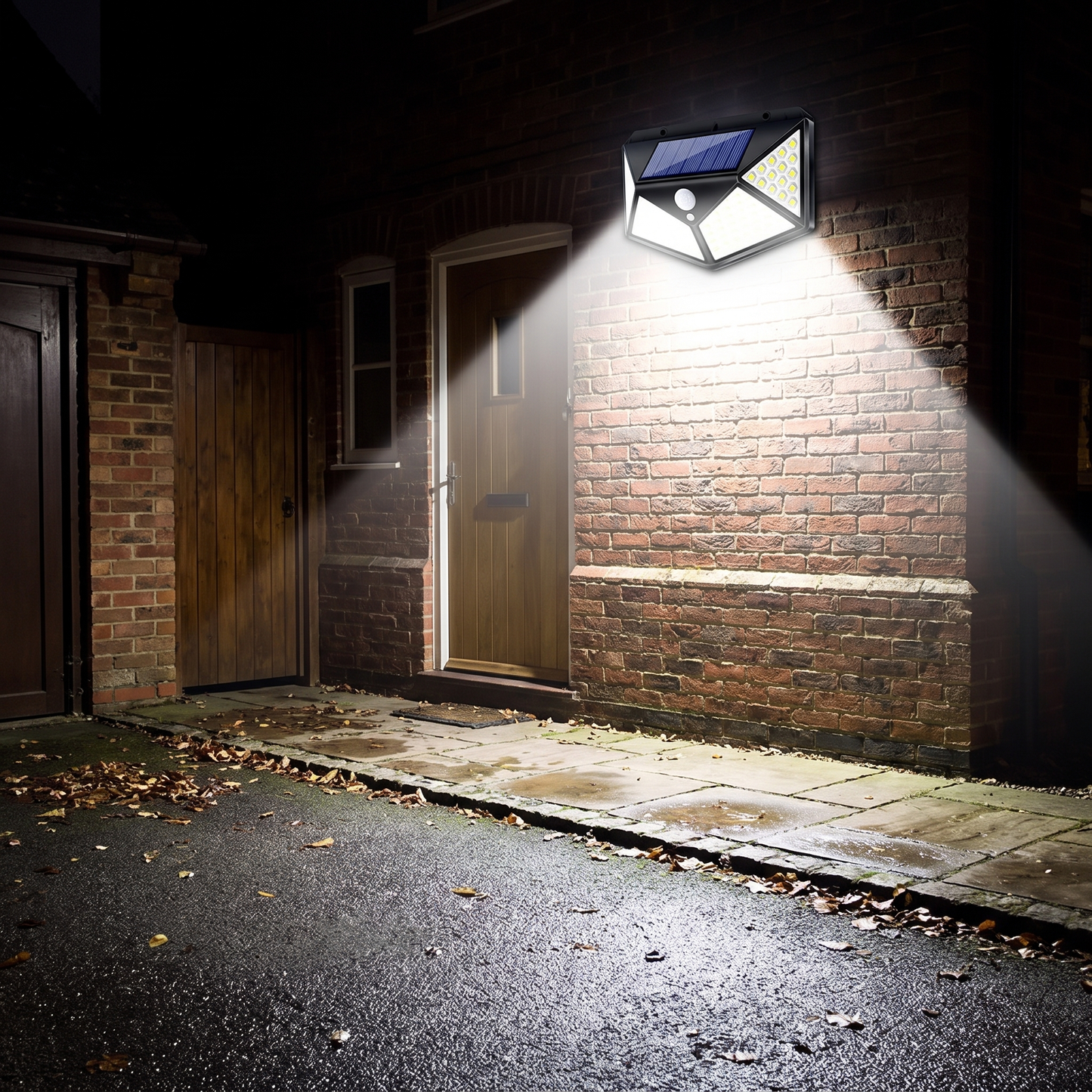 Solar Security Wall Light 100 LED Motion Sensor Outdoor Light