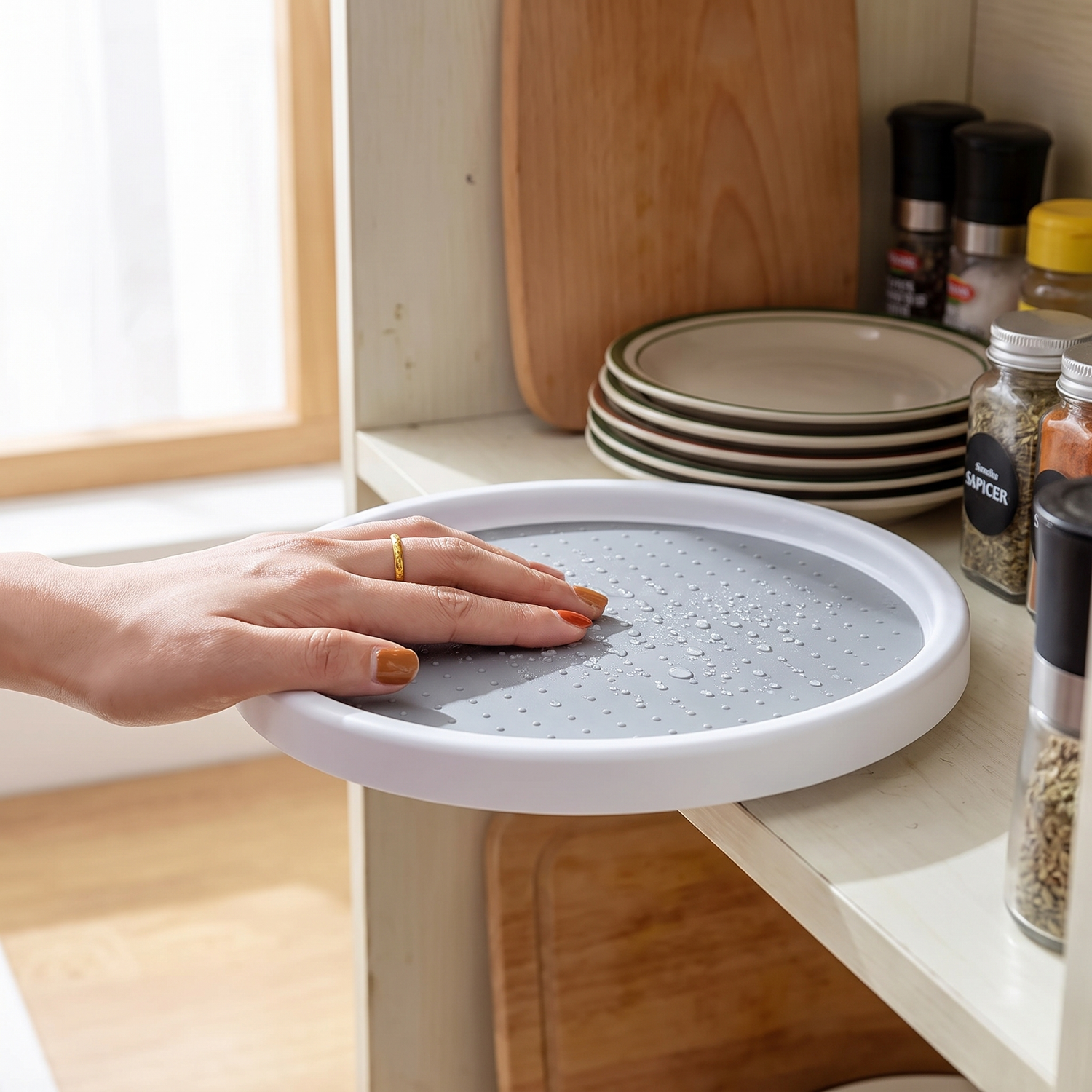 Rotating Cabinet Turntable Kitchen Lazy Susan