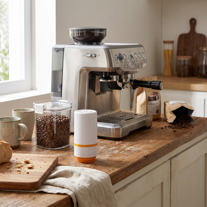 Vacuum-Sealed Coffee Bean Jar Pump-Lid Airtight Canister