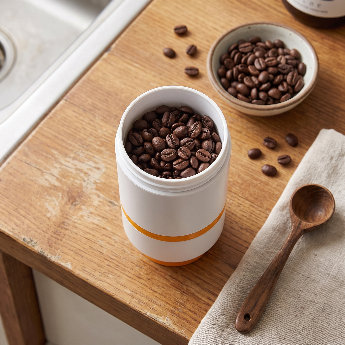 Vacuum-Sealed Coffee Bean Jar Pump-Lid Airtight Canister