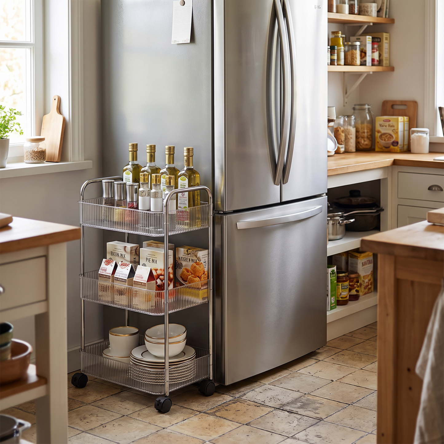 Rolling Kitchen Trolley