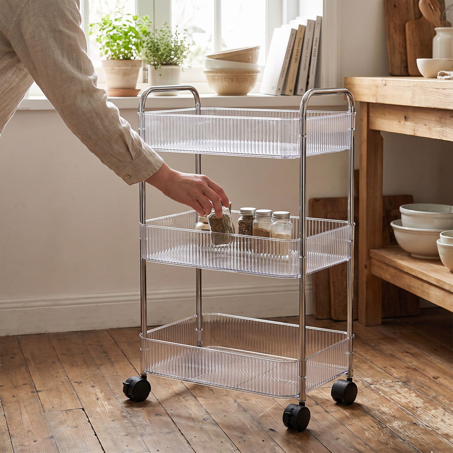 Rolling Kitchen Trolley