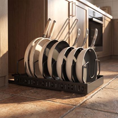 Under-Cabinet Sliding Pan Organiser