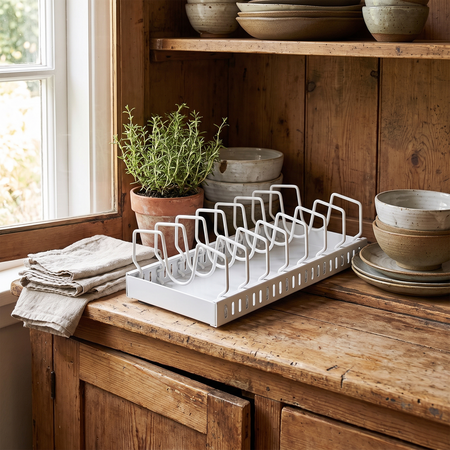 Under-Cabinet Sliding Pan Organiser