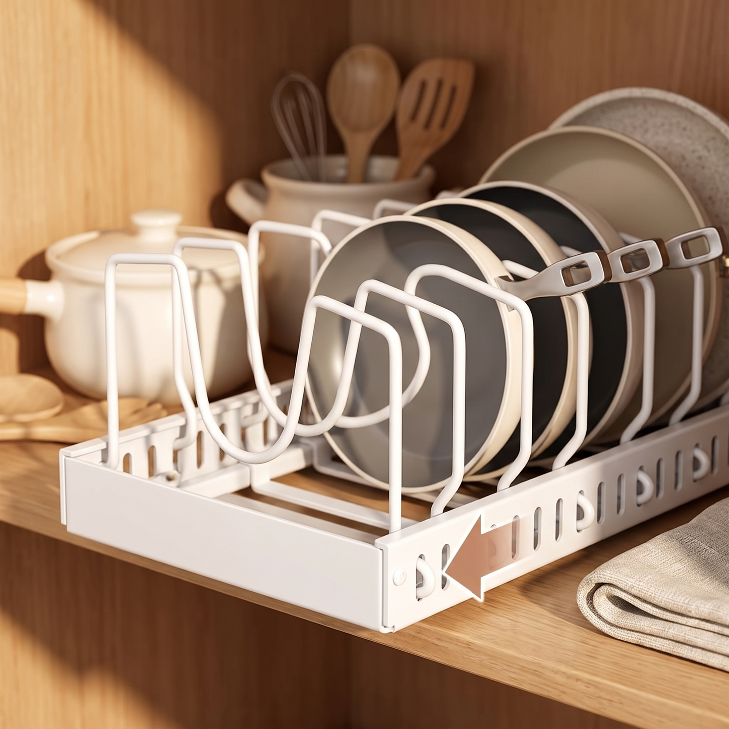 Under-Cabinet Sliding Pan Organiser
